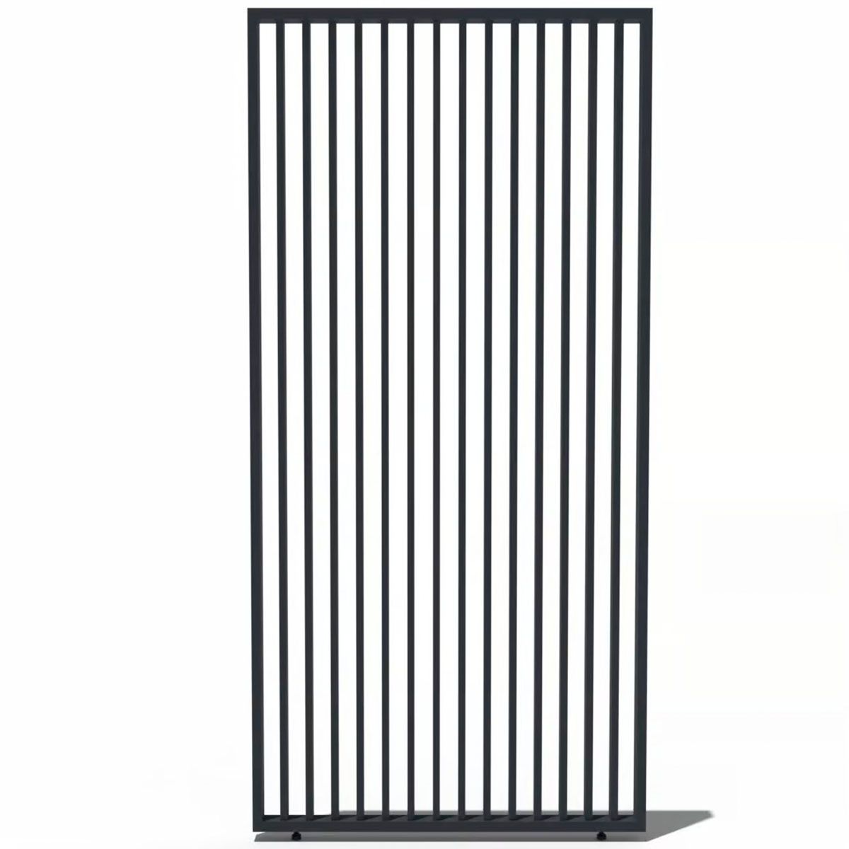 Фиксированная вертикальная боковая панель - 1.0м Антрацит